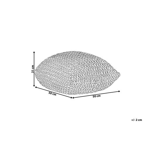 Puf  50 x 31 cm żółty CONRAD na Arena.pl