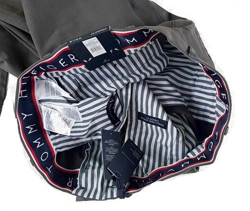 Męskie spodnie Tommy Hilfiger Denton Chino MW0MW08644 szare - W34/L30 na Arena.pl