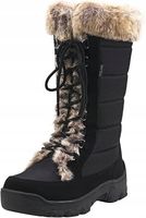 Ausland 7623 Damskie Śniegowce Wysokie Buty Zimowe z Futrem 40