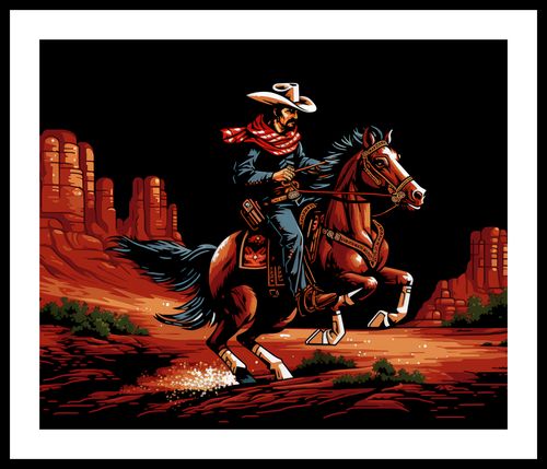 Plakat 60x50cm Galop przez Prerię na Arena.pl