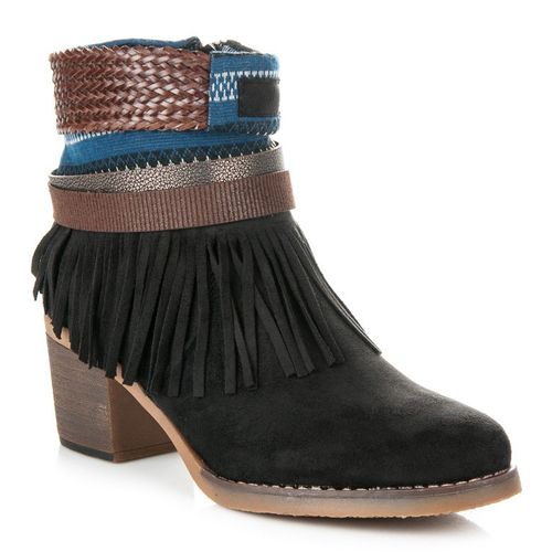 Zamszowe Botki Boho r.37 na Arena.pl
