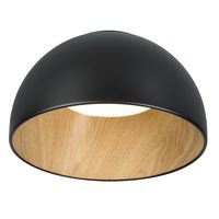 Sufitowa lampa kopuła Padella ST-9493C/A black Step LED 18W 3000K czarna drewno