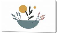 Obraz 100x60cm Miska Roślinności