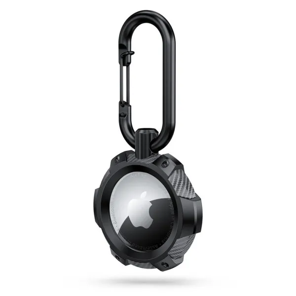 Etui Tech-Protect TPUCarbon na Apple AirTag - czarne zdjęcie 1
