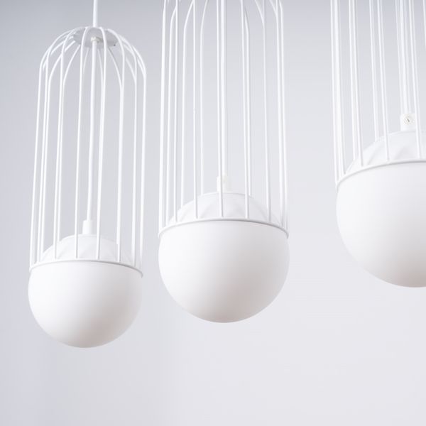 Lampa wisząca BRINA 3L biała zdjęcie 9