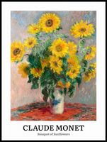 Plakat 60x80cm Design Sunflowers, Monet Vintage do Salonu