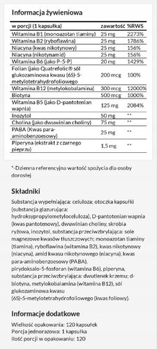 AH B-Balance 120 kaps. witaminy z grupy B kompleks na Arena.pl