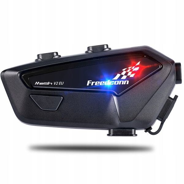 INTERKOM MOTOCYKLOWY FREEDCONN FX PRO V2 EU TRYB MESH 6 OSÓB DŹWIĘK HI-RES zdjęcie 11