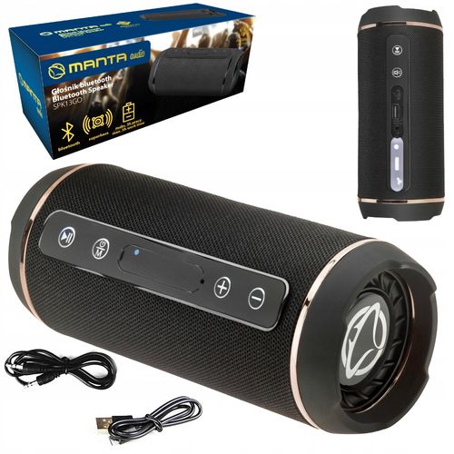 Głośnik bluetooth Manta SPK13GO czarny 10 W na Arena.pl