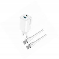 Szybka ładowarka GaN 45W 2 wejścia USB i USB-C z kablem do Honor 7A