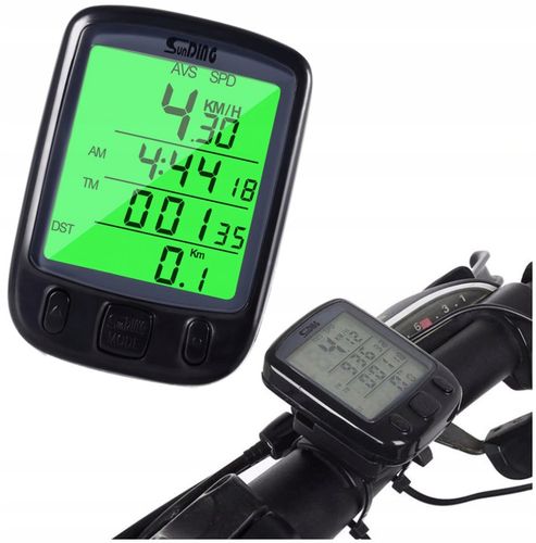 Licznik Rowerowy Na Rower Podświetlany Prędkościomierz Przewodowy + Uchwyt na Arena.pl
