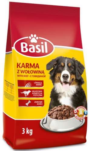 Karma sucha dla psa Basil z wołowiną 3 kg na Arena.pl