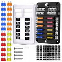 SKRZYNKA BEZPIECZNIKÓW OBUDOWA MODUŁ GNIAZDO 12 POLOWA + 24 BEZPIECZNIKI