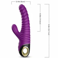 armony eternity silikonowy masażer intymny fioletowy 228mm wodoodporny