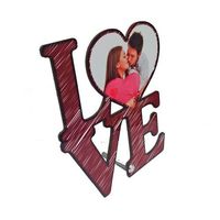 Foto ramka MDF 17,6 x 20 cm - Love - Sublimacja Termotransfer