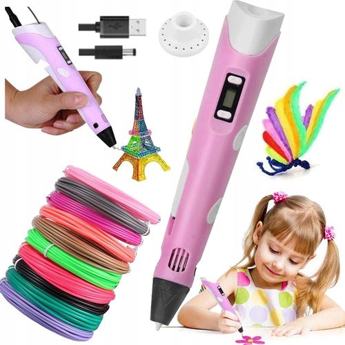 ZESTAW DŁUGOPIS 3D DRUKARKA 110 METRÓW WKŁADU + ZESZYT + FORMA GRATIS na Arena.pl