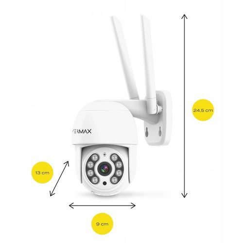 Kamera zewnętrzna OBROTOWA WiFi FULLHD 2MP Overmax na Arena.pl