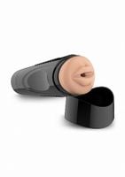 self lubrication easy grip masturbator xl oral - flesh