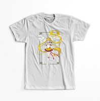 Koszulka Biała - Czarodziejka z księżyca / Sailor Moon - WYBIERZ KOLOR KOSZULKI I FASON Męska 2XL