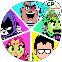 Opłatek na tort Młodzi Tytani