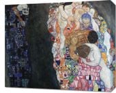 Obraz 60x50cm Śmierć i Życie, Gustaw Klimt Vintage do Salonu