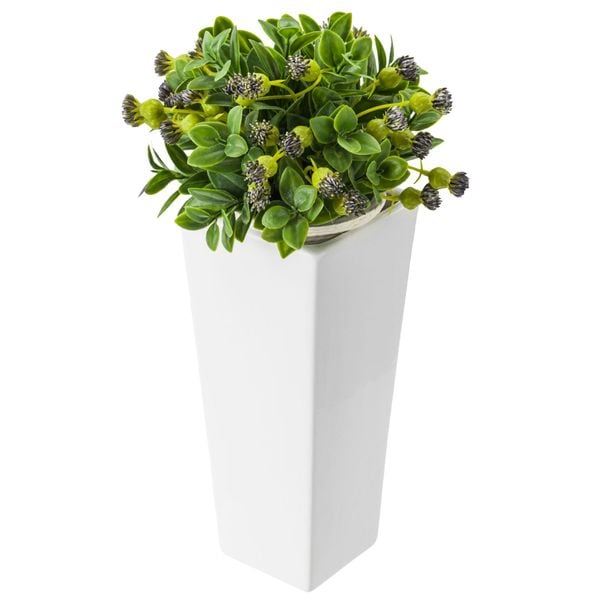 Wazon Ceramiczny Trapez Biały flakon zdjęcie 7