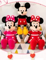 ZESTAW 3x MEGA MYSZKA MINNIE MIKI MICKEY MASKOTKA PLUSZOWA PLUSZAK 80cm