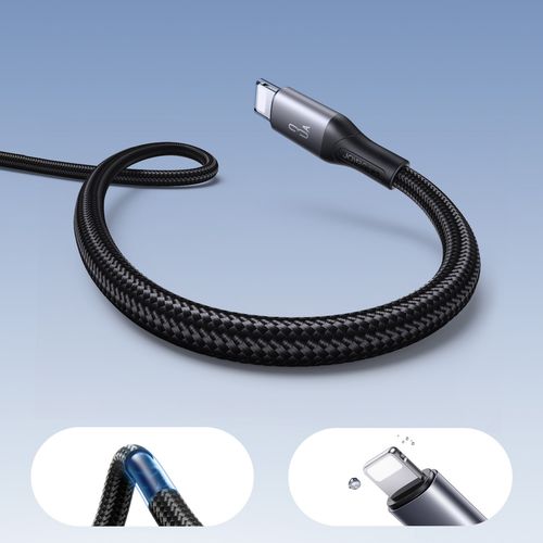 Kabel przewód USB-A - iPhone Lightning 3A 2m - czarny na Arena.pl