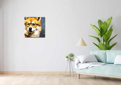Obraz 50x50cm Intelektualny Psiak na Arena.pl