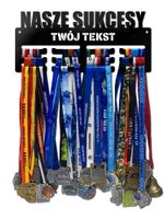 Wieszak na medale NASZE SUKCESY twoje imię dowolny tekst 91.1