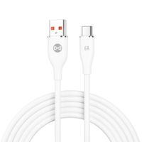 Forever kabel USB - USB-C 1,0 m 6A biały