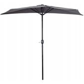 PARASOL OGRODOWY PÓŁ-PARASOL ŚCIENNY NA TARAS 2,7 M SZARY MULTIGARDEN