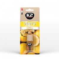 K2 Vento Lemon — odświeżacz samochodowy 8 ml (butelka z korkiem)