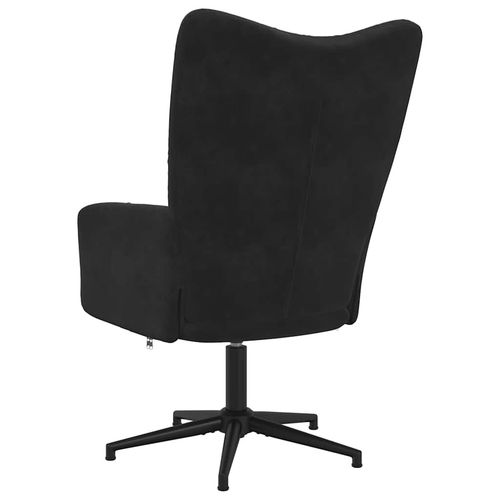 Fotel, czarny, obity aksamitem na Arena.pl