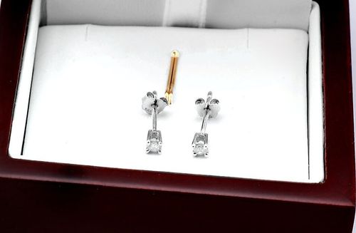 Złote kolczyki KBD2555 - Diament na Arena.pl