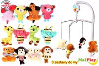 ND21_100989 Karuzelka do łóżeczka z pluszakami 3 rodzaje