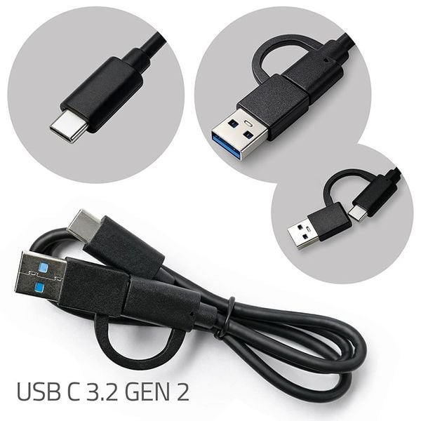 Qoltec stacja dokująca 2x M.2 NVMe USB-C zdjęcie 9