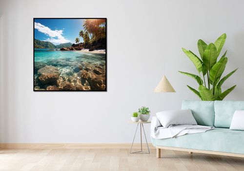 Plakat 100x100cm Odosobniony Raj na Arena.pl