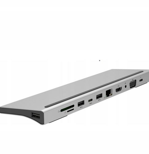 HUB USB-C 11w1 HDMI LAN VGA RJ45 SD STACJA DOKUJĄCA Macbook Pro Air M1 M2 na Arena.pl