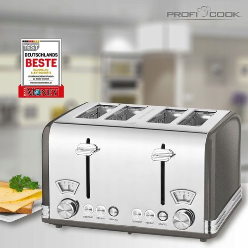 TOSTER NA 4 KROMKI PROFICOOK PC-TA ANTRACYT na Arena.pl