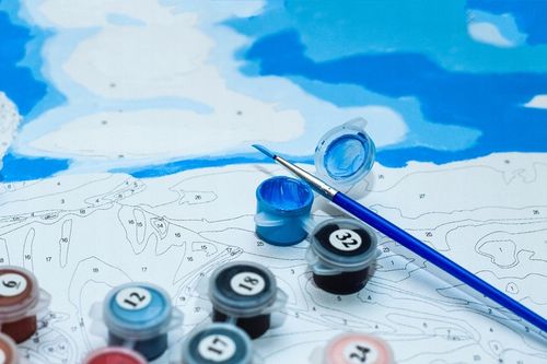 MALOWANIE PO NUMERACH Z RAMĄ Obrazy Do Malowania Po Numerkach OBRAZ 40x40 na Arena.pl