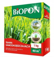 TRAWA SAMOZAGĘSZCZAJĄCA NASIONA MIESZANKA TRAW BIOPON 1KG SAMOROZRASTANIE