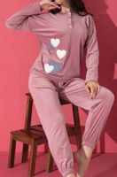 Damska piżama pidżama welurowa bawełna elegancka homewear komplet M