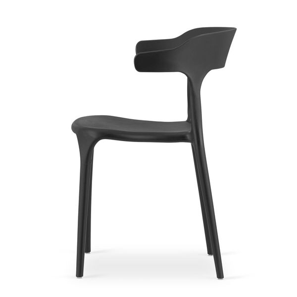 Krzesło ULME - czarne x 3 zdjęcie 2