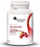 Aliness Acerola 125 mg 120 tabs. NATURALNA WIT C