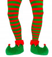 RAJSTOPY ELFA W ZIELONO-CZERWONE PASKI 70 DEN XL