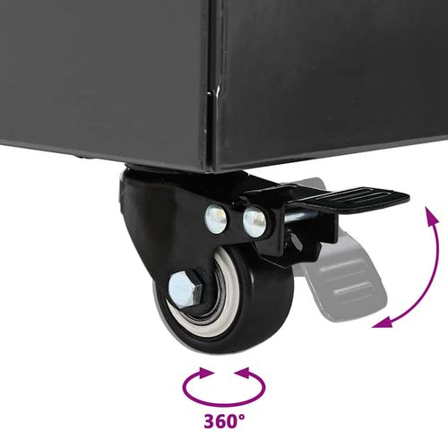 Podstawa Parasolowa z Donicą Antracyt 45 x 45 x 45 cm Stal na Arena.pl