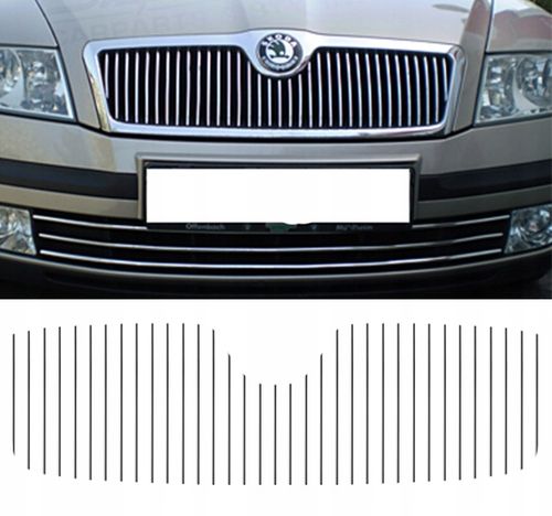 SKODA OCTAVIA - LISTWY CHROM na GRILL ATRAPĘ na Arena.pl