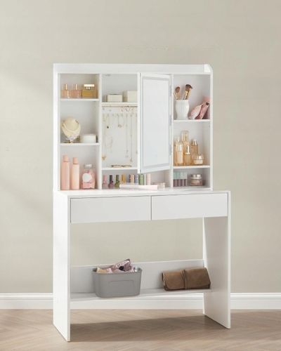 Toaletka lustro LED oświetlenie regulowana biała nowoczesna na Arena.pl