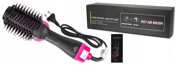 LOKÓWKO SUSZARKA PROSTOWNICA DO WŁOSÓW SZCZOTKA4w1 zdjęcie 5